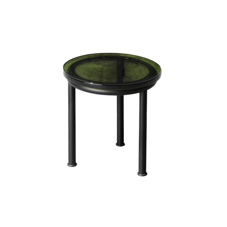 Table d'appoint guéridon ZIGO H 38 Vert pétrole MINIFORMS