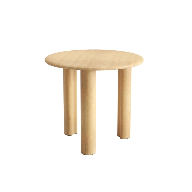 Table d'appoint guéridon GHIA Ø 50 3 pieds Chêne ARPER