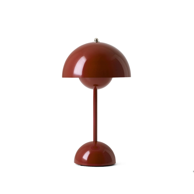 Lampe à poser FLOWERPOT VP9 sans fil Marron rouge AND TRADITION