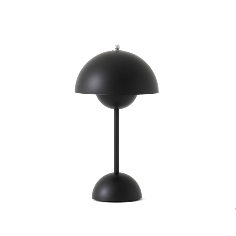 Lampe à poser FLOWERPOT VP9 sans fil Noir mat AND TRADITION