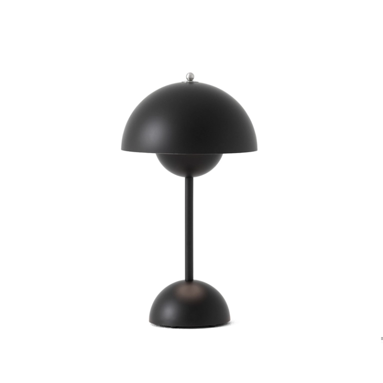 Lampe à poser FLOWERPOT VP9 sans fil Noir mat AND TRADITION