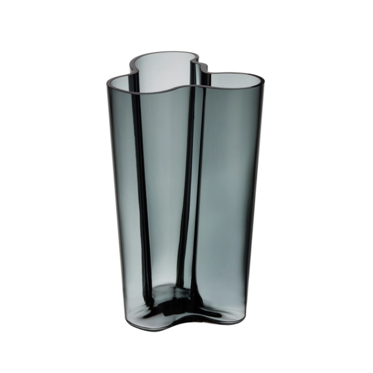 Vase Vase AALTO H 25 Gris foncé IITTALA