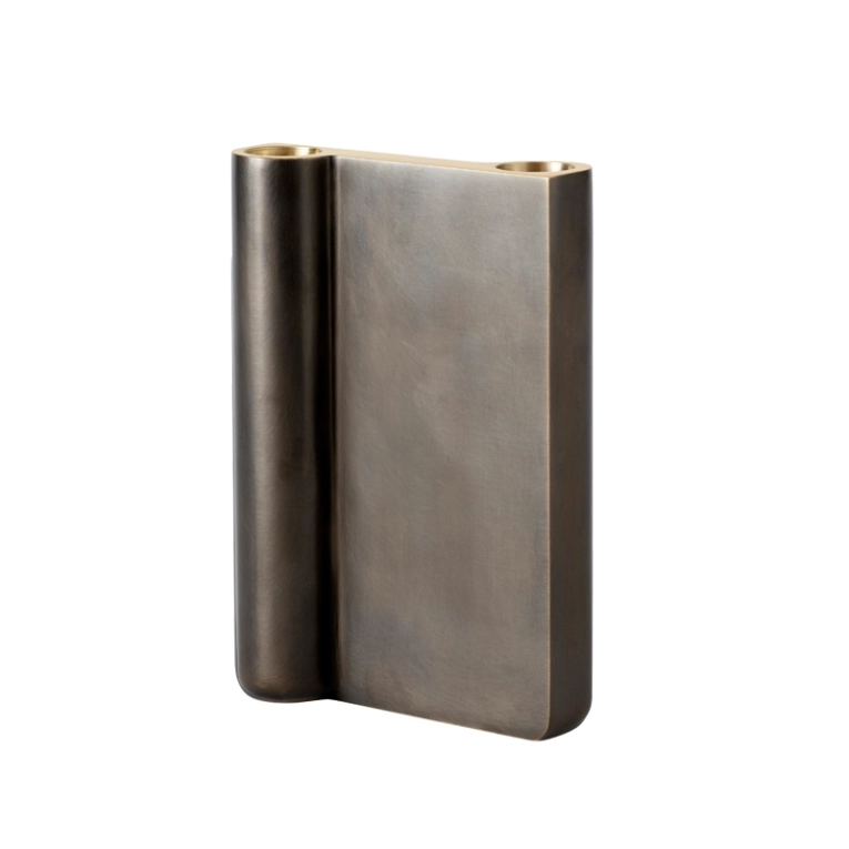 Photophore, bougeoir et bougie Bougeoir COLLECT CANDLEHOLDER Laiton bruni AND TRADITION