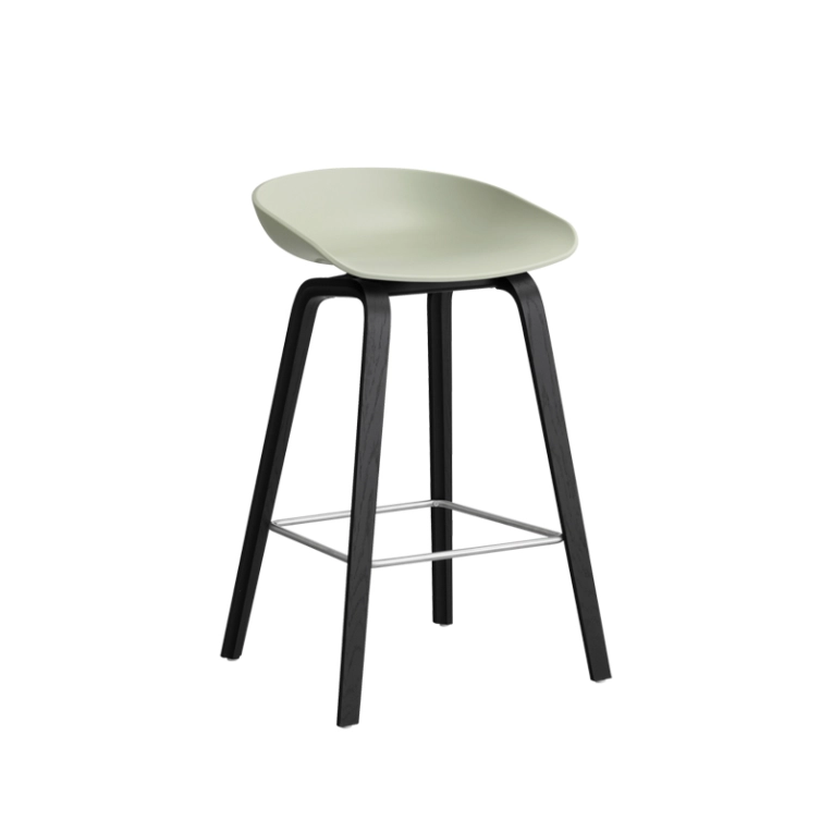 Tabouret haut ABOUT A STOOL AAS 32 H65 Pastel green HAY