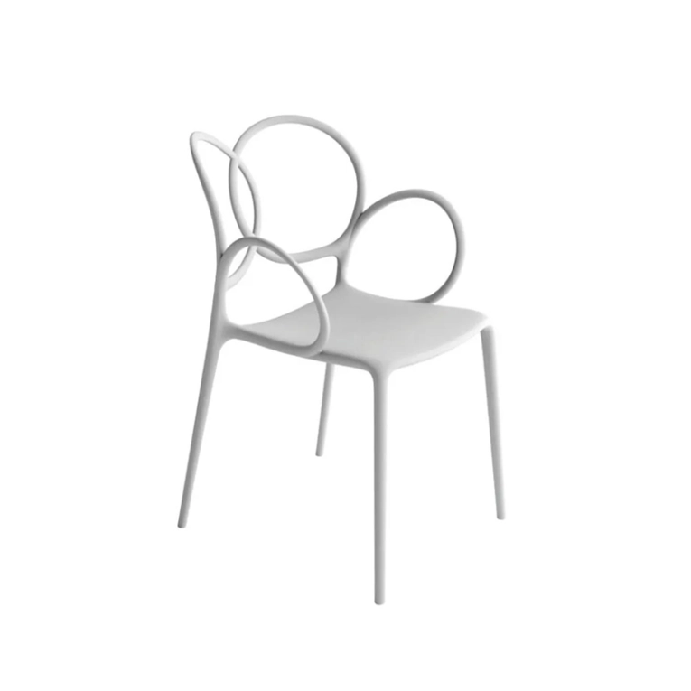 Chaise SISSI avec accoudoirs Blanc DRIADE