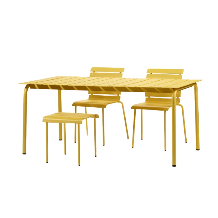 Table extérieur Table ALIGNED L Jaune VALERIE OBJECTS