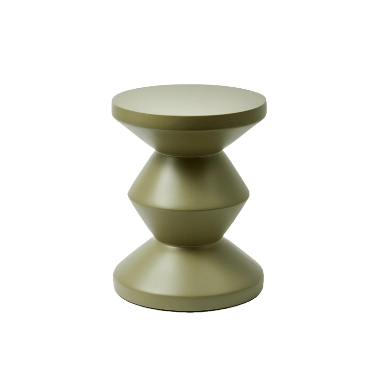 Table extérieur ZIG ZAG OUTDOOR Vert olive POLS POTTEN