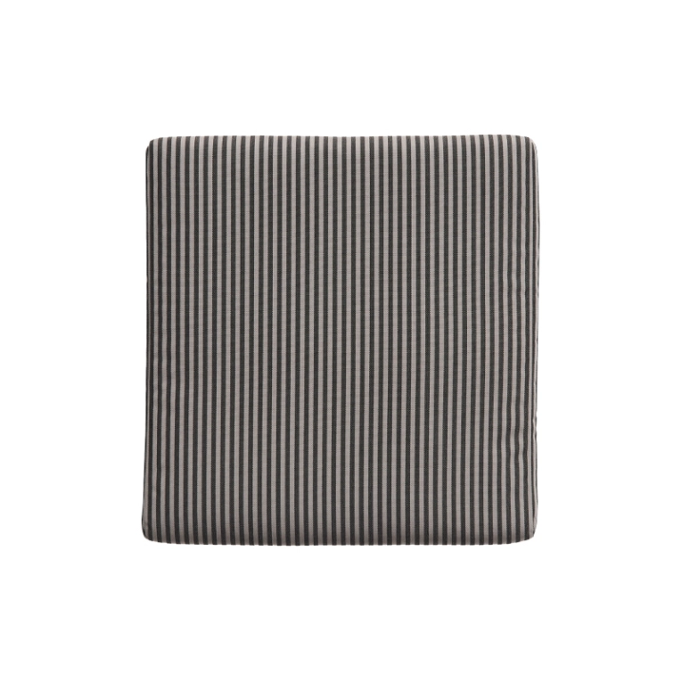 Coussin Coussin pour chaise TYPE Rayé gris / noir HAY