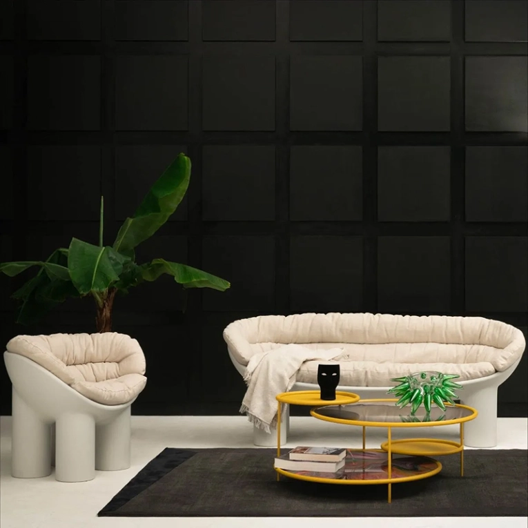 Canapé Canapé ROLY POLY Jaune ocre DRIADE