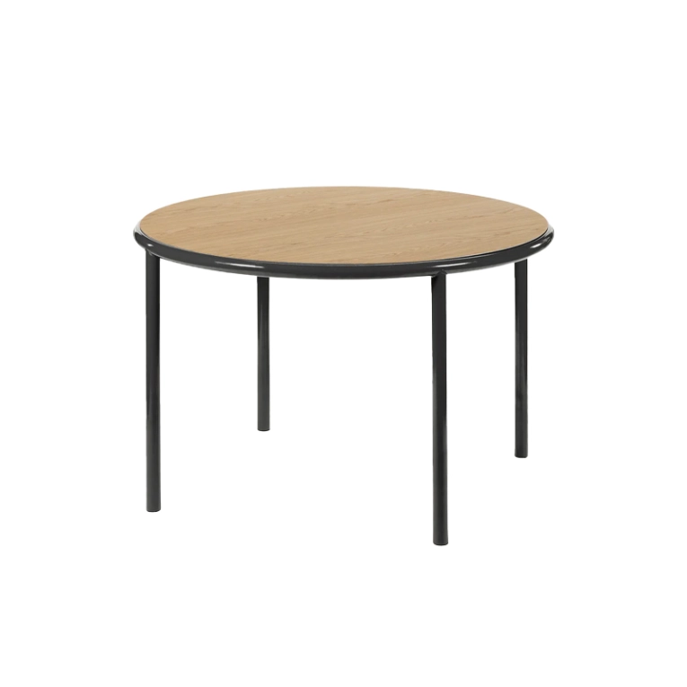 Table WOODEN TABLE ROUND M Noir VALERIE OBJECTS