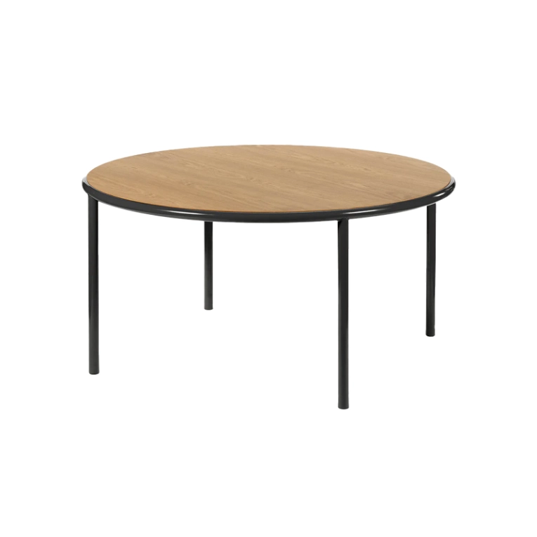 Table WOODEN TABLE ROUND L Noir VALERIE OBJECTS