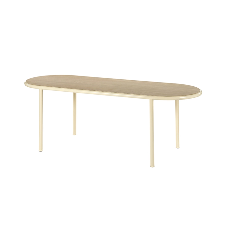 Table WOODEN TABLE OVAL Ivoire VALERIE OBJECTS