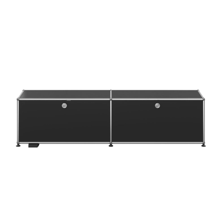 Meuble de rangement USM HALLER E M59 Noir graphite USM HALLER