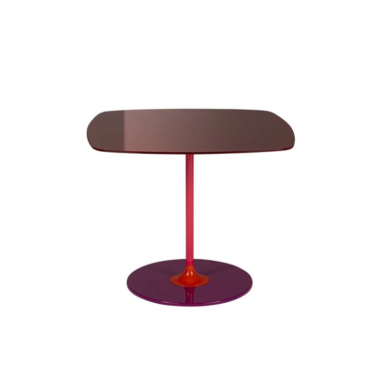 Table d'appoint guéridon THIERRY H 40 Bordeaux KARTELL