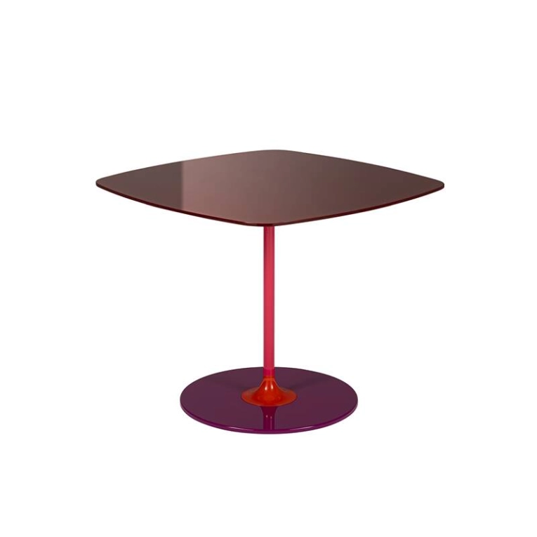 Table d'appoint guéridon THIERRY H 40 Bordeaux KARTELL