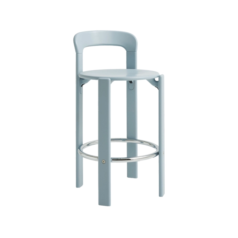 Tabouret haut REY H 65 Bleu ardoise HAY
