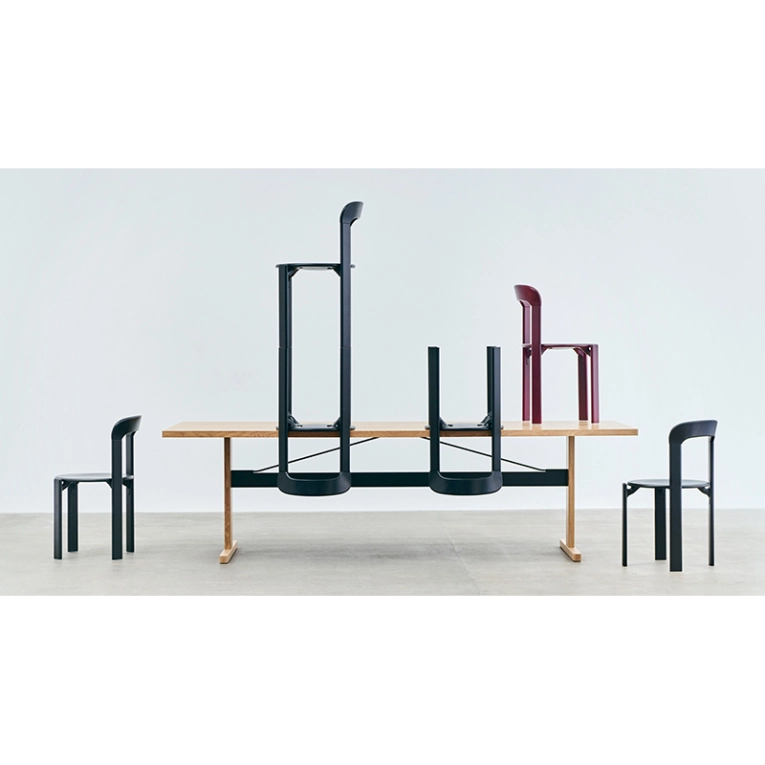 Tabouret haut REY H 65 Rouge scarlet HAY