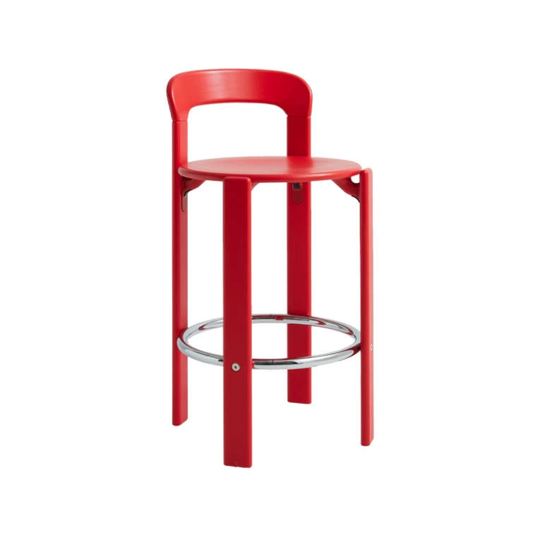Tabouret haut REY H 65 Rouge scarlet HAY