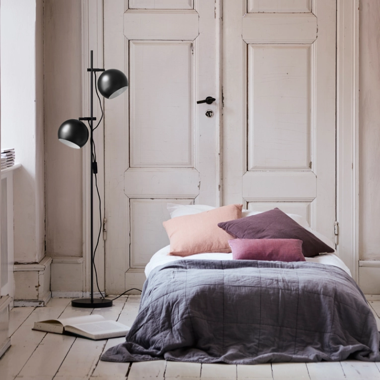 Lampadaire BALL DOUBLE Noir mat FRANDSEN