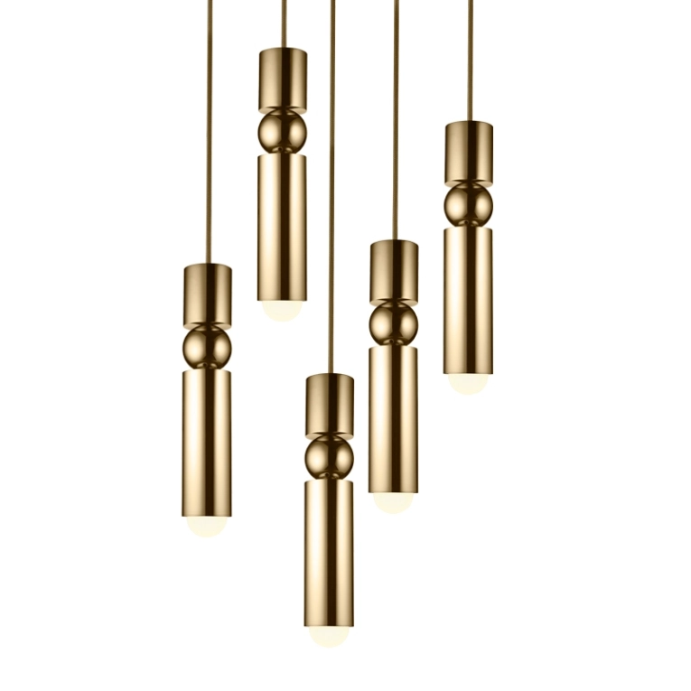 Suspension FULCRUM 5 pièces Laiton poli LEE BROOM