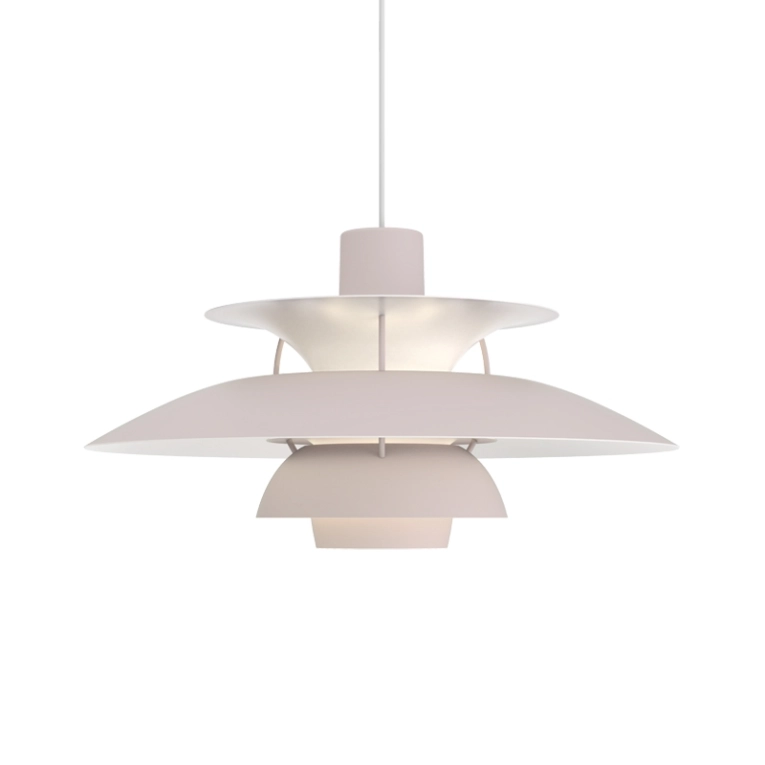 Suspension PH 5 Monochrome gris oyster LOUIS POULSEN