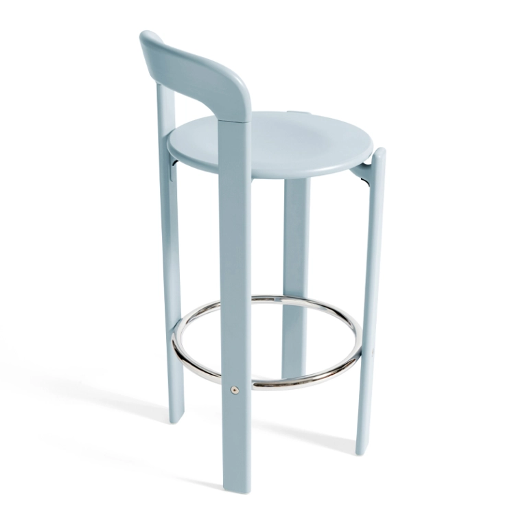 Tabouret haut REY H 75 Bleu ardoise HAY