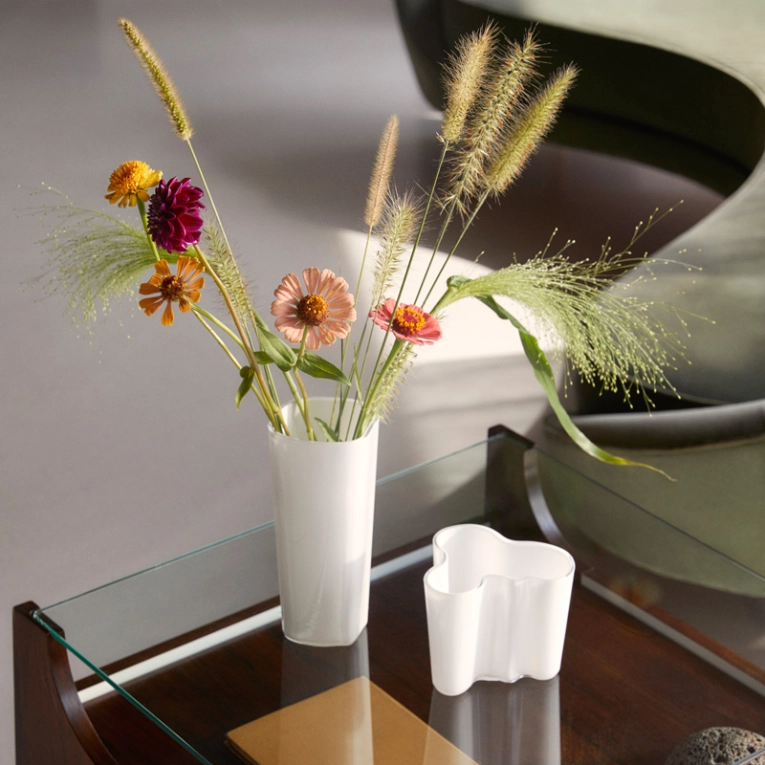 Vase Vase AALTO H 18 Blanc IITTALA