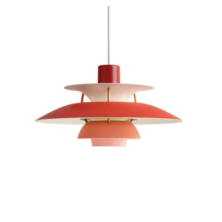 Suspension PH 5 MINI Nuances de rouge LOUIS POULSEN