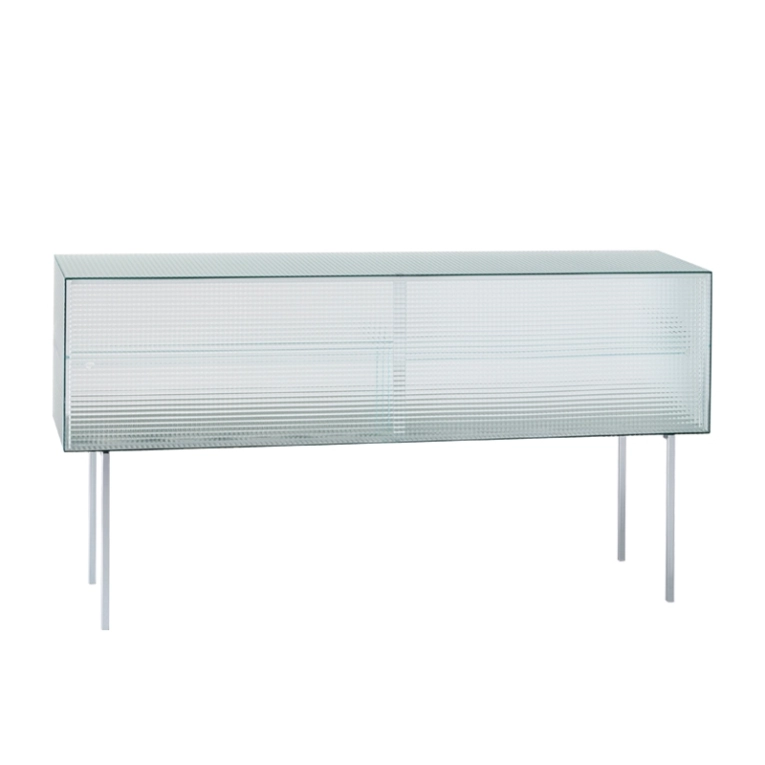 Meuble de rangement COMMODORE Bas verre quadrillé GLAS ITALIA