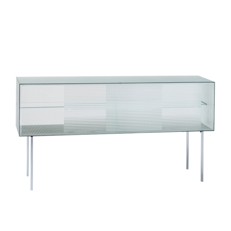 Meuble de rangement COMMODORE Bas verre quadrillé GLAS ITALIA