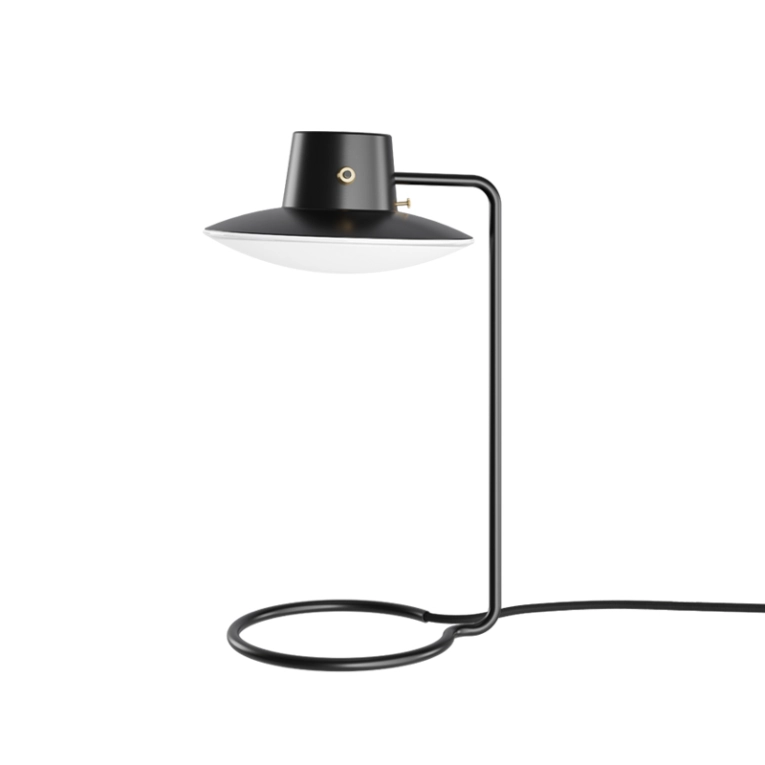 Lampe à poser AJ OXFORD H 41 Métal noir/ verre opalin LOUIS POULSEN