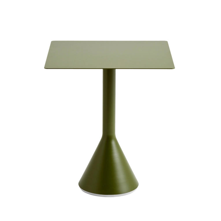 Table extérieur PALISSADE CONE 65x65 Vert olive HAY