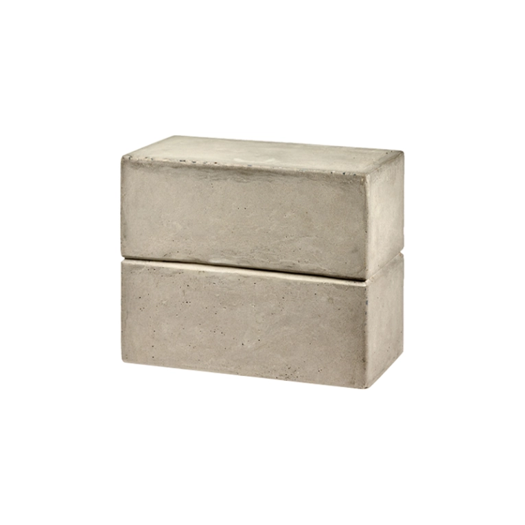 Tabouret PAWN CONCRETE RECTANGULAR Béton gris clair SERAX