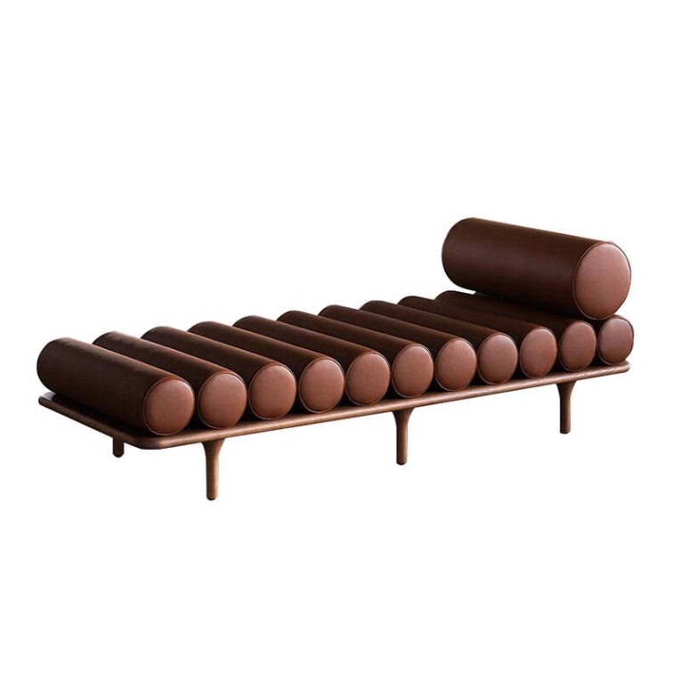 Canapé FIVE TO NINE DAYBED avec appui-tête Cuir Aniline 02 TACCHINI