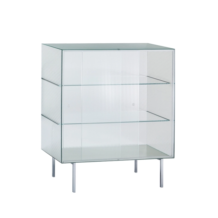 Meuble de rangement COMMODORE Haut Verre rayé GLAS ITALIA