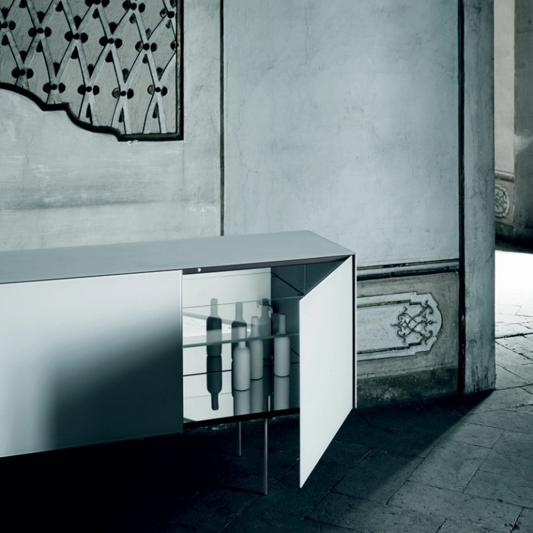 Meuble de rangement MAGIC BOX 4 portes Blanc GLAS ITALIA