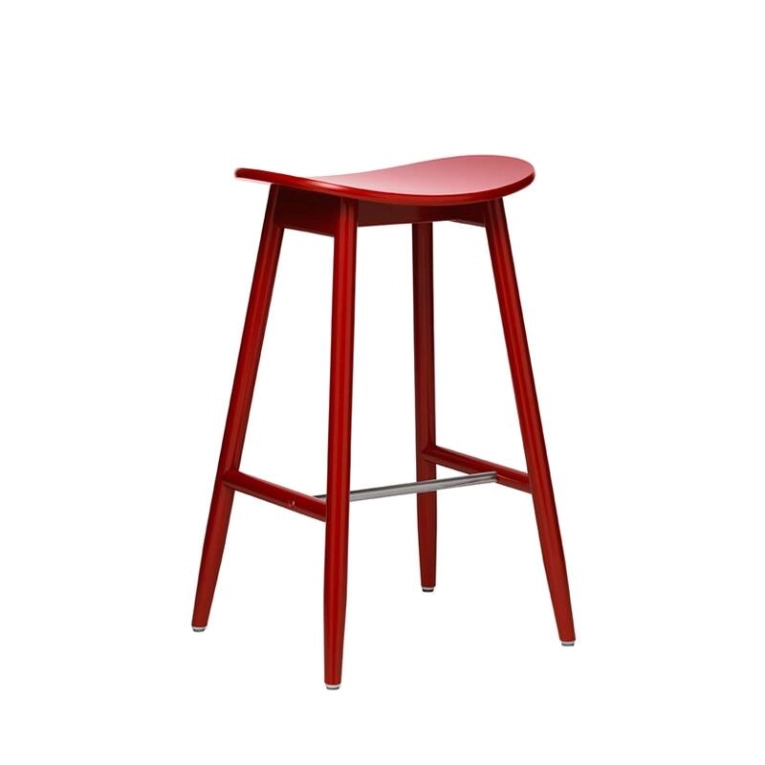 Tabouret haut ICHA BAR STOOL Rouge MASSPRODUCTIONS