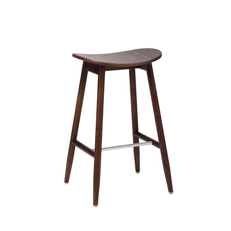 Tabouret haut ICHA BAR STOOL Noyer MASSPRODUCTIONS