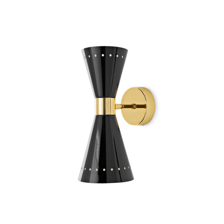 Applique MEGAFONO simple Noir STILNOVO