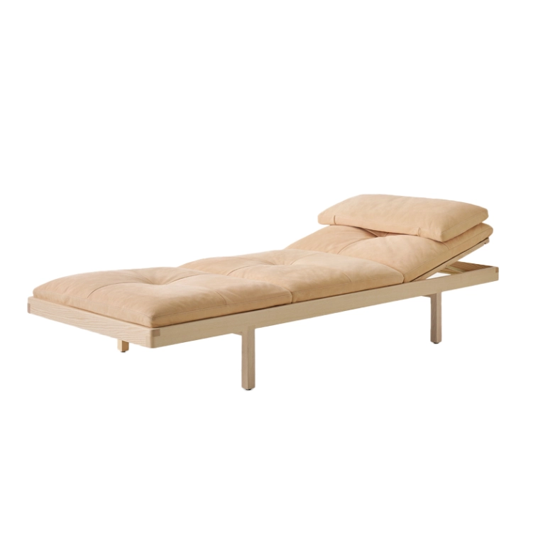 Canapé DAYBED Nubuck nude/ frêne blanchi BASSAMFELLOWS