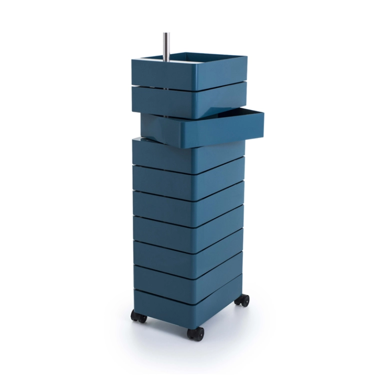 Meuble de rangement 360° 10 tiroirs Bleu MAGIS