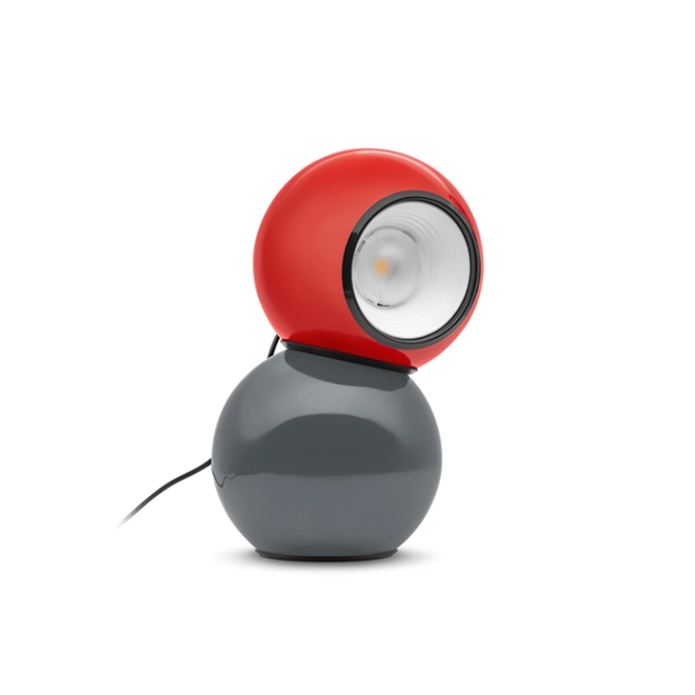 Lampe à poser GRAVITINO 541 Gris et rouge STILNOVO