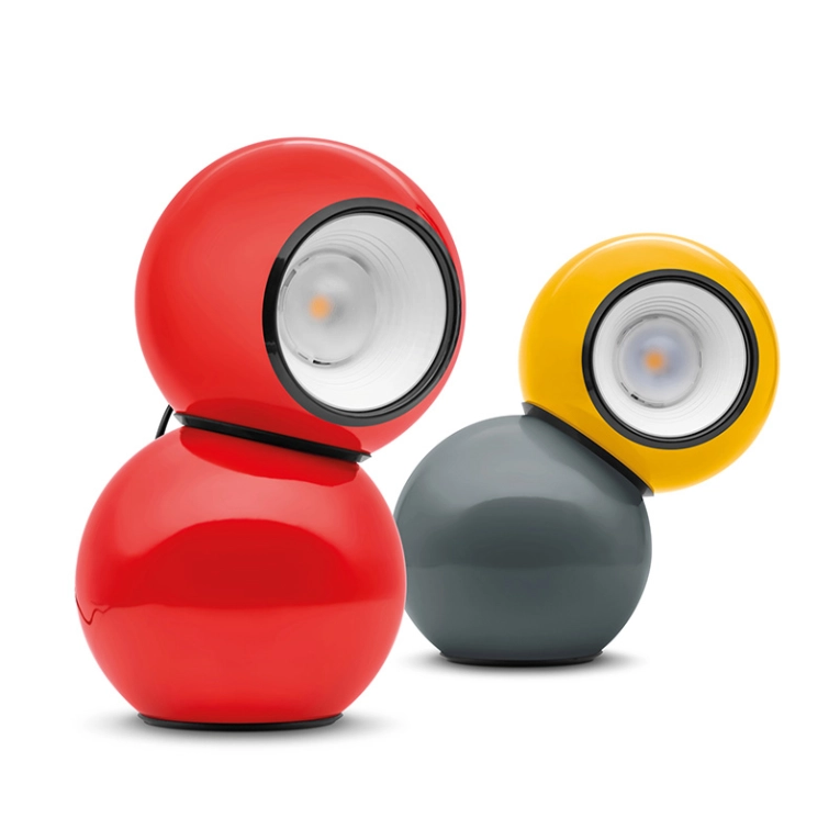 Lampe à poser GRAVITINO 541 Gris et jaune STILNOVO