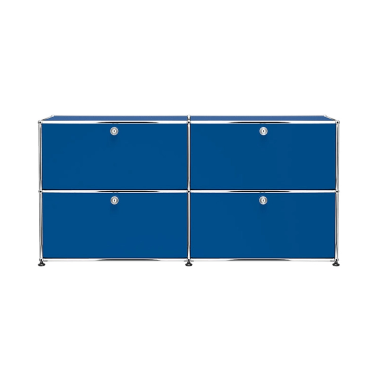 Meuble de rangement USM HALLER E2 Bleu gentiane USM HALLER