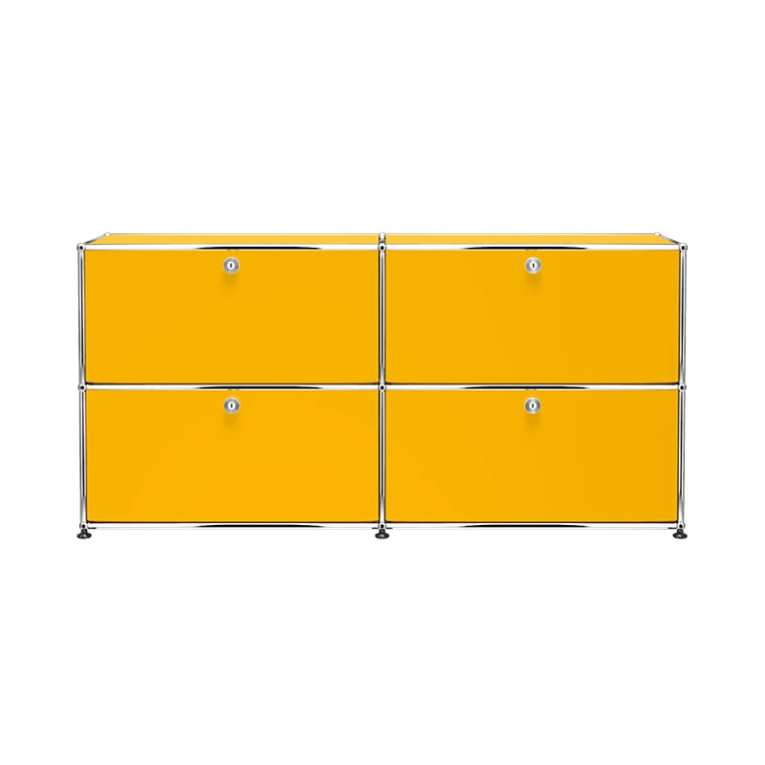 Meuble de rangement USM HALLER E2 Jaune or USM HALLER