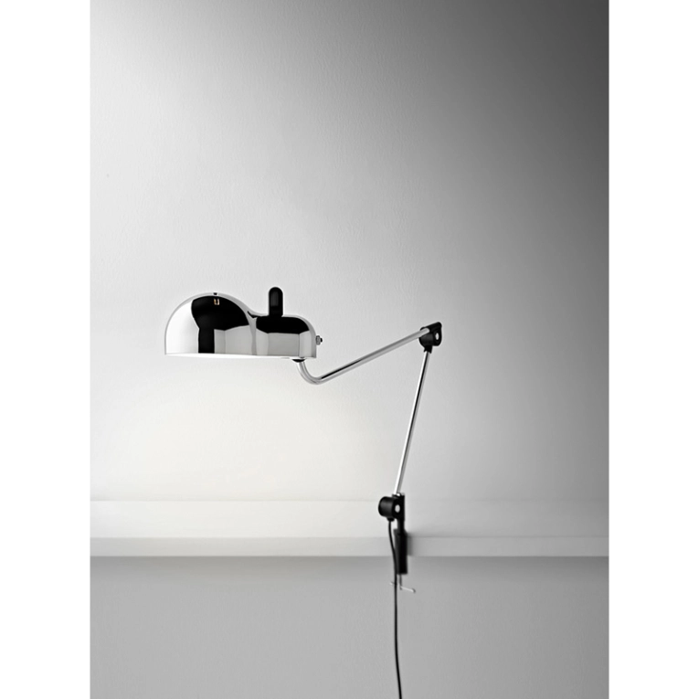 Lampe de bureau TOPO à pince Chrome STILNOVO