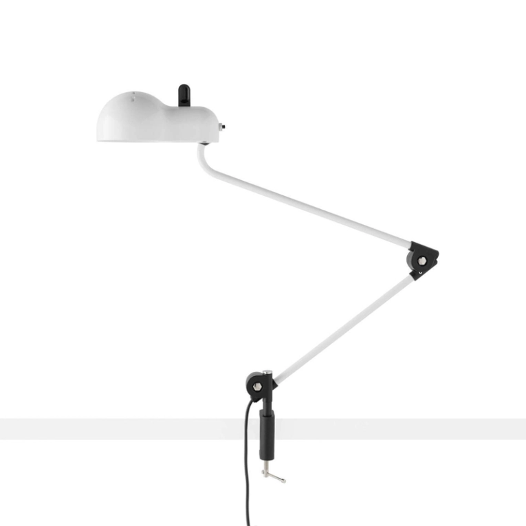 Lampe de bureau TOPO à pince Blanc STILNOVO