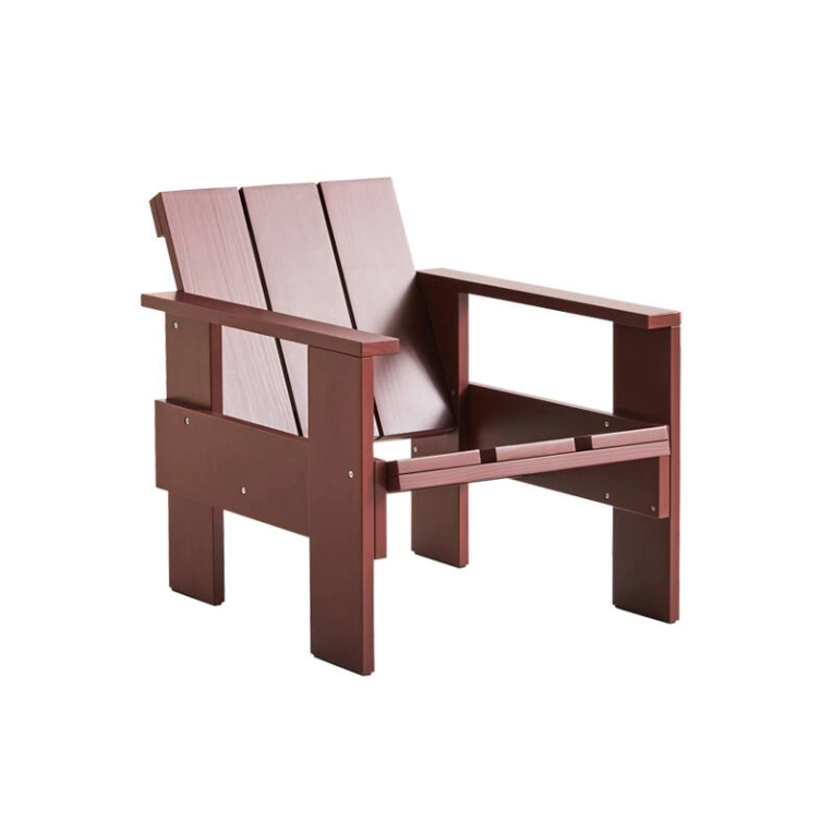 Fauteuil extérieur Fauteuil CRATE Rouge fer HAY