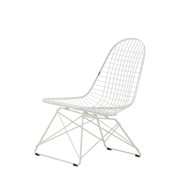 Fauteuil EAMES WIRE CHAIR LKR Blanc VITRA