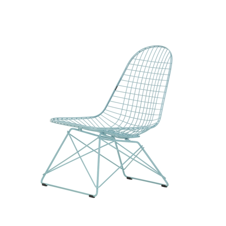 Fauteuil EAMES WIRE CHAIR LKR Bleu ciel VITRA